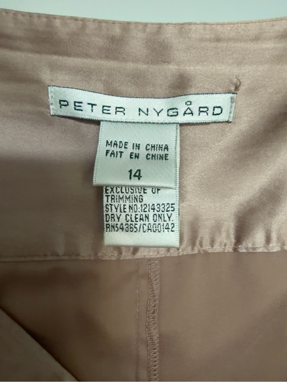Peter Nygård 100% Silk Embroidered Midi Skirt Size 14 - Picture 2 of 6